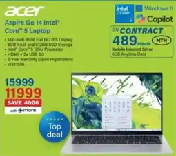 Incredible Connection Acer Aspire Go 14 Intel Core 5 Laptop offer