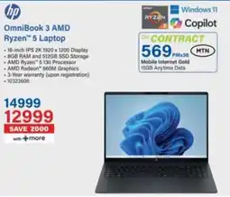 Incredible Connection HP OmniBook 3 AMD Ryzen 5 Laptop offer