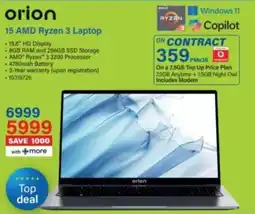 Incredible Connection 15 AMD Ryzen 3 Laptop offer