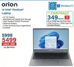 Incredible Connection Orion 14 Intel Pentium Laptop offer