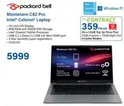 Incredible Connection Packard Bell Montenero C82 Pro Intel Celeron Laptop offer
