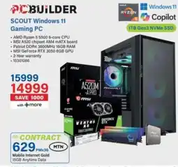Incredible Connection SCOUT Windows 11 Gaming PC offer