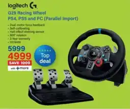Incredible Connection Logitech G29 Racing Wheel offer