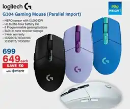 Incredible Connection Logitech G304 Gaming Mouse offer