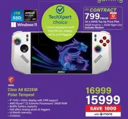 Incredible Connection msi Claw A8 BZ2EM Polar Tempest offer
