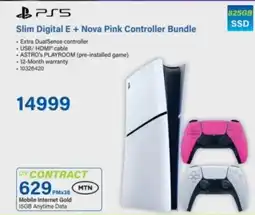 Incredible Connection PS5 Slim Digital E + Nova Pink Controller Bundle offer