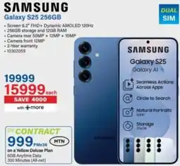 Incredible Connection SAMSUNG Galaxy S25 256GB offer