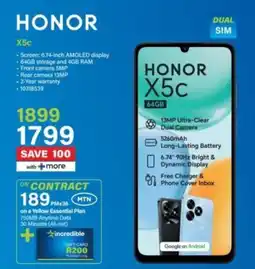Incredible Connection HONOR X5c offer