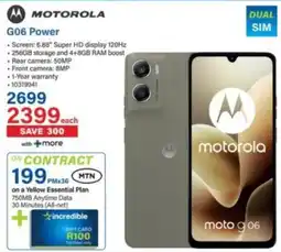 Incredible Connection MOTOROLA G06 Power offer