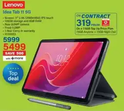 Incredible Connection Lenovo Idea Tab 11 5G offer