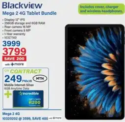 Incredible Connection Blackview Mega 2 4G Tablet Bundle offer