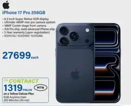 Incredible Connection iPhone 17 Pro 256GB offer