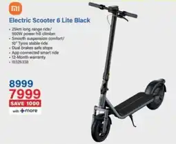 Incredible Connection Electric Scooter 6 Lite Black offer