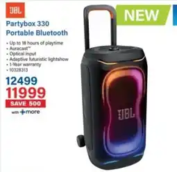 Incredible Connection JBL Partybox 330 Portable Bluetooth offer