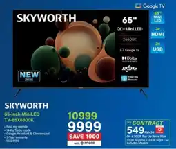 Incredible Connection Skyworth 65-inch MiniLED TV offer