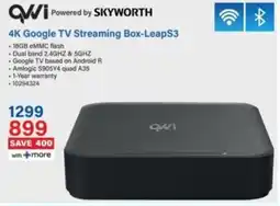 Incredible Connection QVWI 4K Google TV Streaming Box-LeapS3 offer