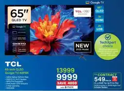 Incredible Connection TCL 65-inch QLED Google TV-65P8K offer