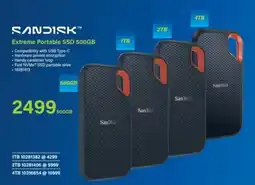 Incredible Connection SanDisk Extreme Portable SSD 500GB offer
