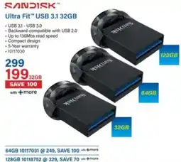 Incredible Connection Sandisk Ultra Fit USB 3.1 offer