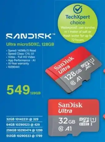 Incredible Connection SanDisk Ultra microSDXC offer