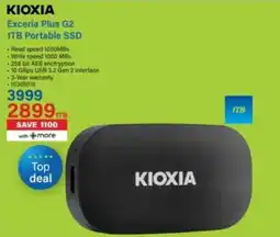Incredible Connection KIOXIA Exceria Plus G2 1TB Portable SSD offer