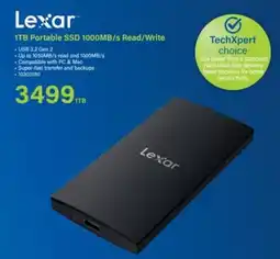 Incredible Connection Lexar 1TB Portable SSD offer