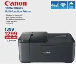 Incredible Connection Canon PIXMA TR4645 Multi-function Printer offer