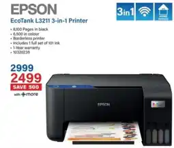 Incredible Connection EPSON EcoTank L3211 3-in-1 Printer offer