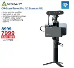 Incredible Connection CREALITY CR-Scan Ferret Pro 3D Scanner Kit offer