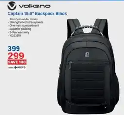 Incredible Connection Volkano Captain 15.6" Backpack Black offer