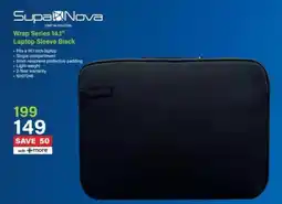 Incredible Connection SupaNova Wrap Series 14.1" Laptop Sleeve Black offer