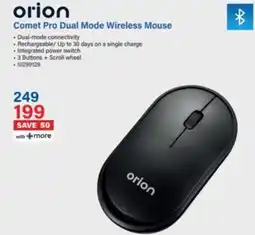 Incredible Connection Orion Comet Pro Dual Mode Wireless Mouse offer