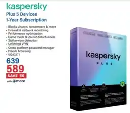 Incredible Connection kaspersky Plus offer
