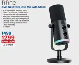 Incredible Connection fifine AM8 NEO RGB USB Mic with Stand offer