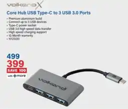 Incredible Connection Core Hub USB Type-C to 3 USB 3.0 Ports offer