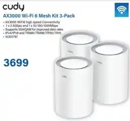 Incredible Connection cudy AX3000 Wi-Fi 6 Mesh Kit 3-Pack offer