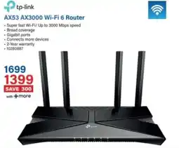 Incredible Connection tp-link AX53 AX3000 Wi-Fi 6 Router offer