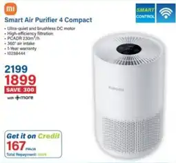 Incredible Connection Smart Air Purifier 4 Compact Xiaomi offer