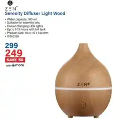 Incredible Connection ZEN Serenity Diffuser Light Wood offer