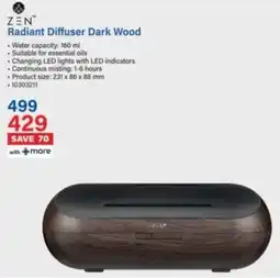 Incredible Connection ZEN Radiant Diffuser Dark Wood offer