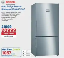 Incredible Connection Bosch Fridge Freezer Stainless offer