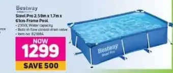 MTN Bestway Steel Pro 2.59m x 1.7m x 61cm Frame Pool offer