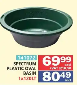 Arrow Cash And Carry SPECTRUM PLASTIC OVAL BASIN offer