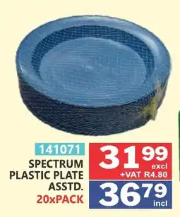 Arrow Cash And Carry SPECTRUM PLASTIC PLATE offer