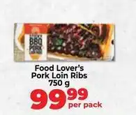 Food Lover's Market Pork loin ribs offer