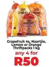 Food Lover's Market Grapefruit, naartjie, lemon or orange thriftpacks offer
