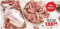 Food Lover's Market Half or whole karoo lamb offer