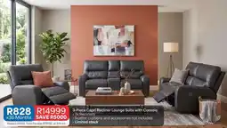 OK Furniture Total - 3-piece recliner lounge suite with console offer