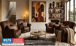 OK Furniture Total - 4-piece diamond lounge suite offer