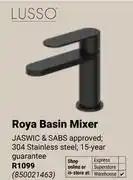Builders Warehouse Lusso Roya Basin Mixer (304 Stainless Steel) 850021463 offer